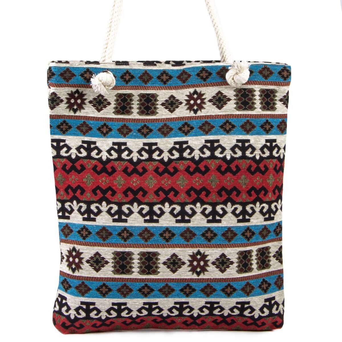Shoulder bag - Boho style - Antique - 38x35cm