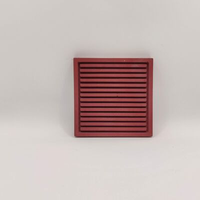 Red Square Marseille Soap Holder ● Shower Bathroom Kitchen ● Square Soap Holder ● Made in France ● Handmade in fiber-reinforced concrete in Aix en Provence