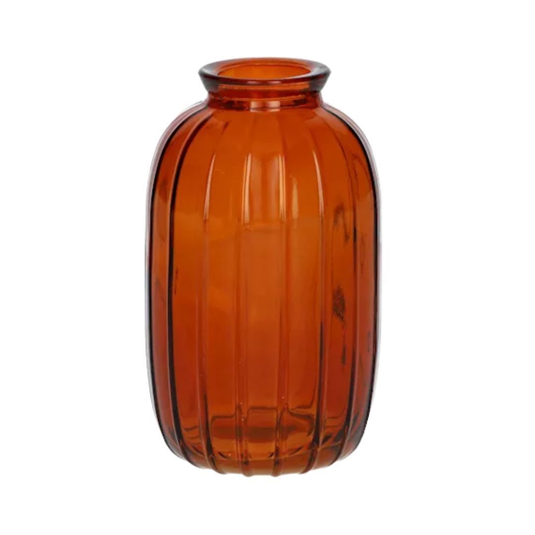 Bottle Carmen Transparent Brown/Terra Medium 12cm