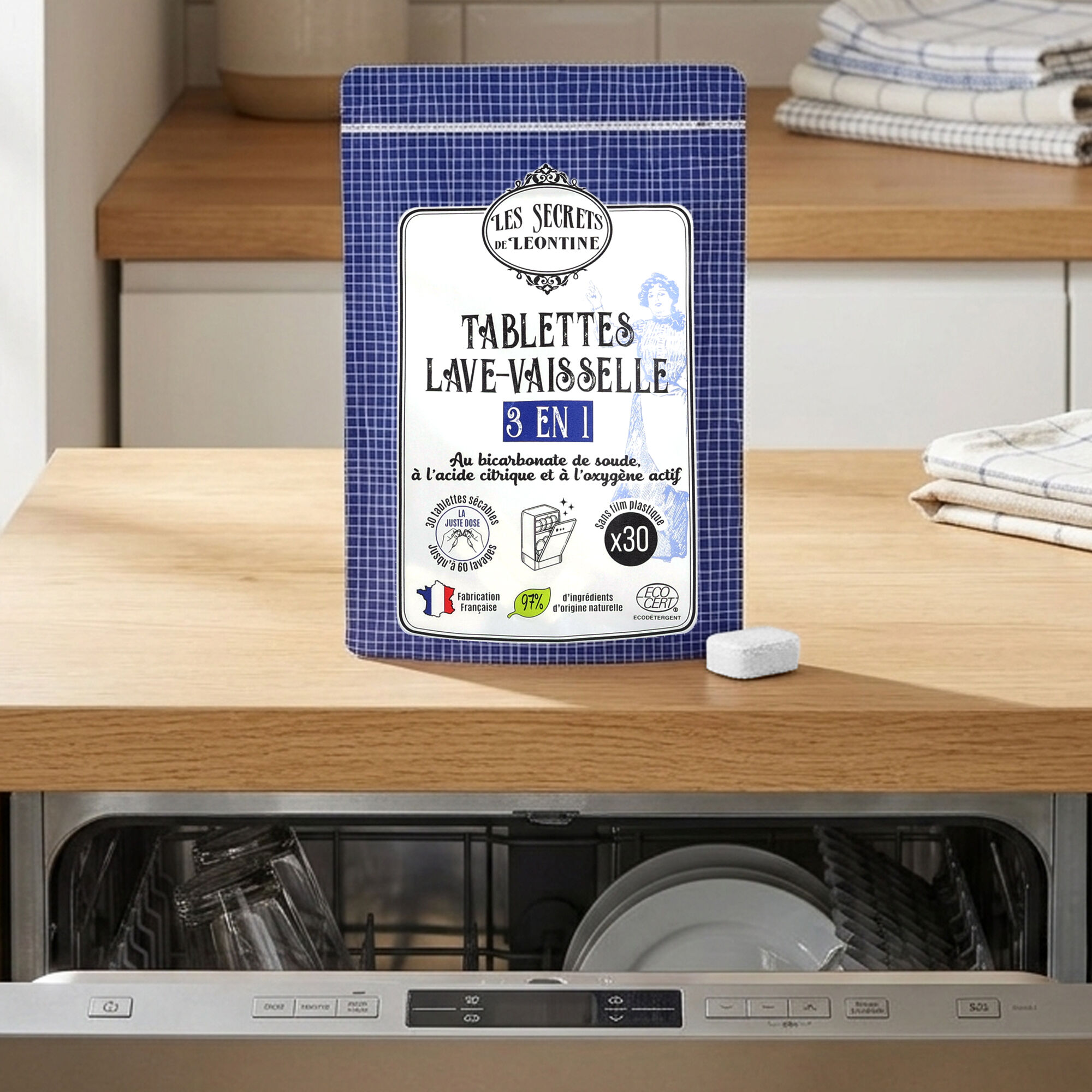 Tablettes lave-vaisselle 3 EN 1 ECOCERT - Boite x30