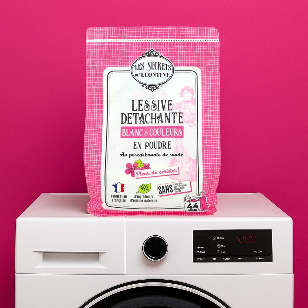 Cherry Blossom Powder Laundry Detergent - 2KG Kraft Bag