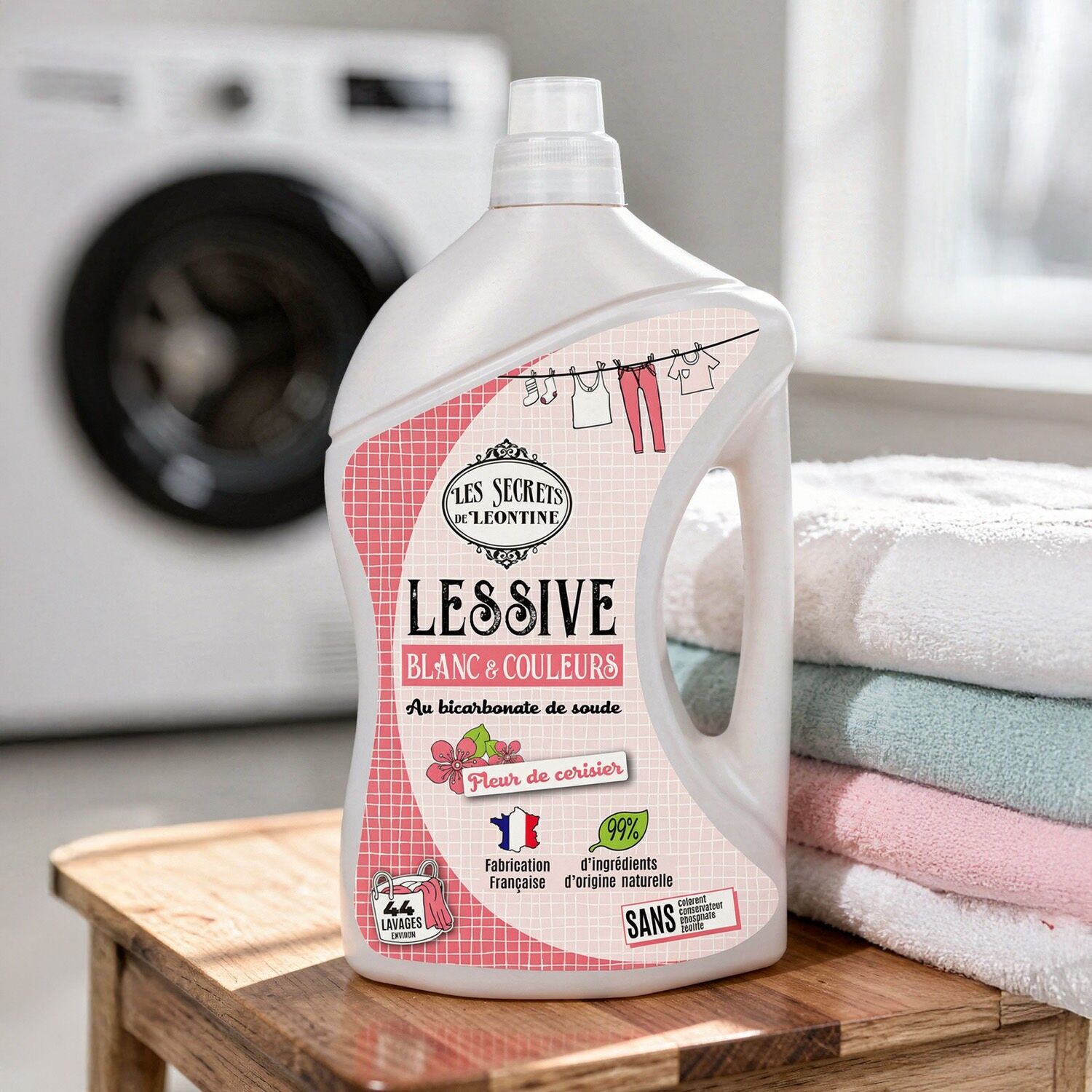 Lessive liquide fleur de cerisier - Bidon 2L