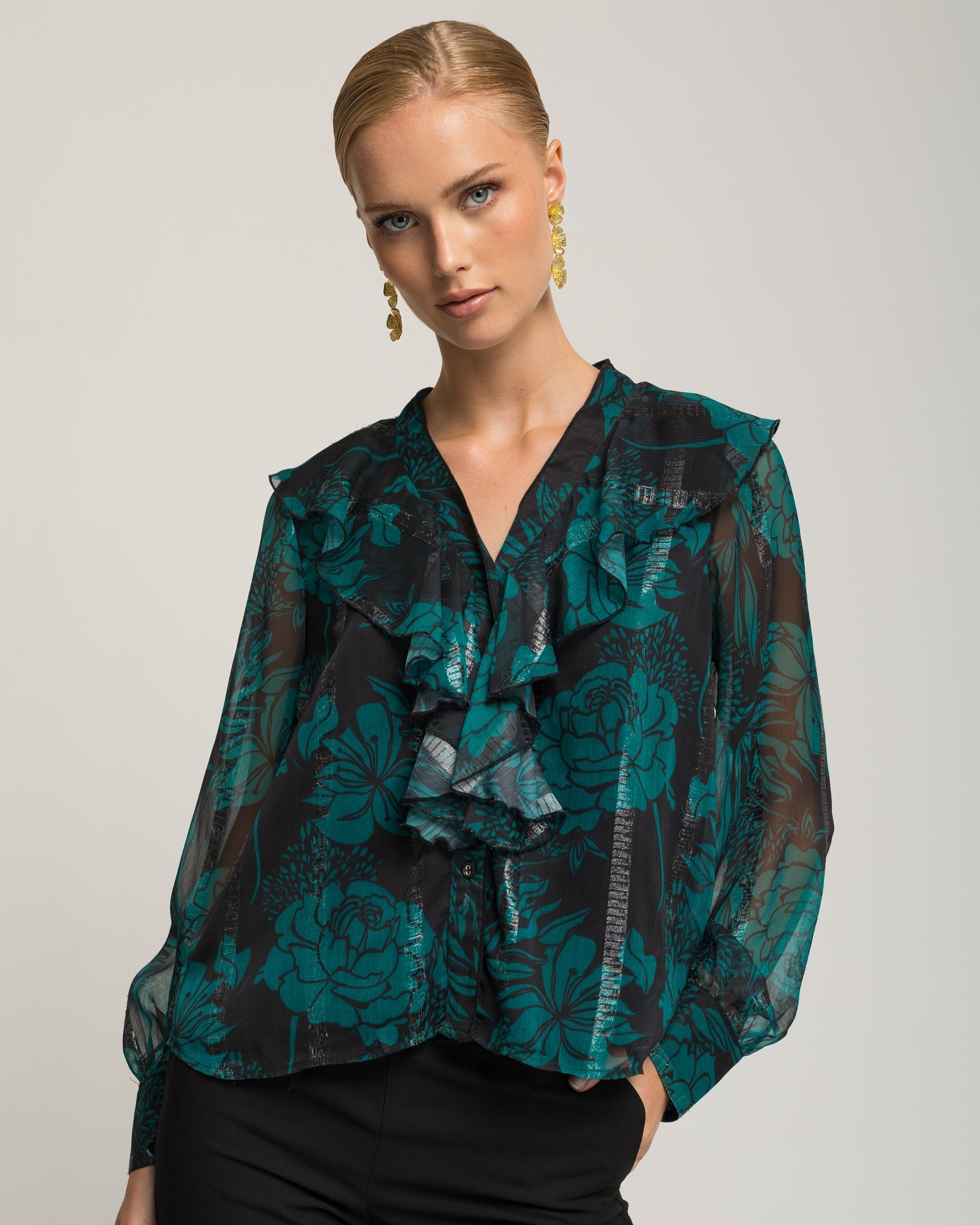 Blusa con volantes Liria