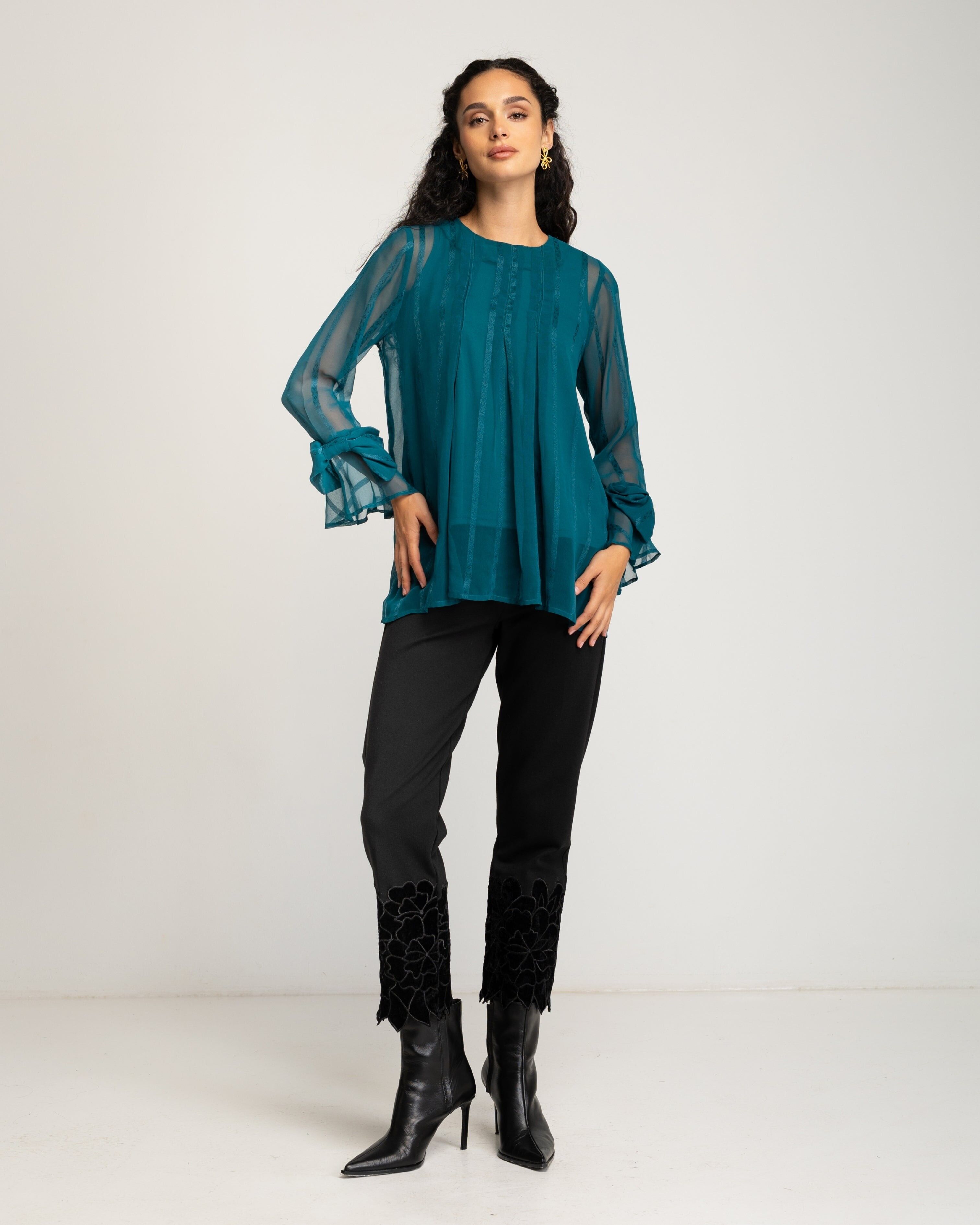 Blusa fluida lazo Orea