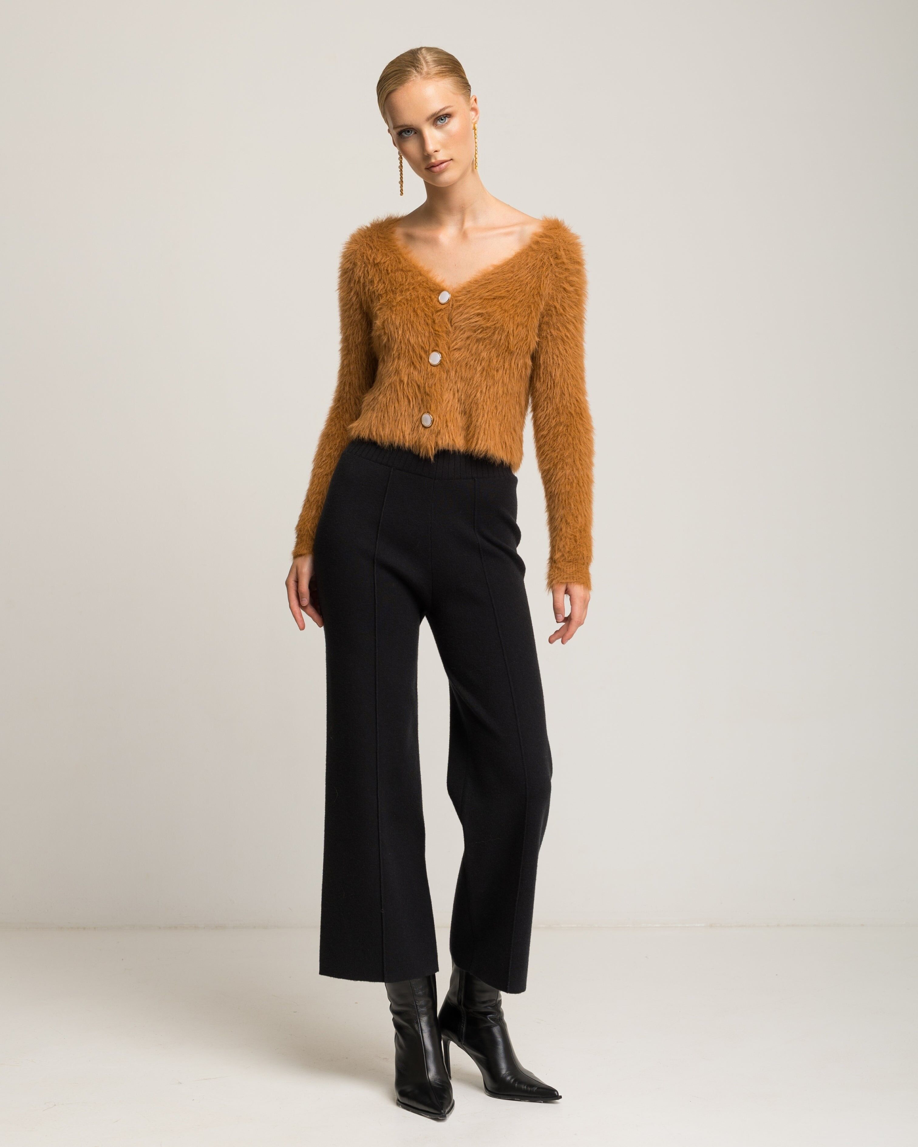 Pantalón de punto negro Dalia