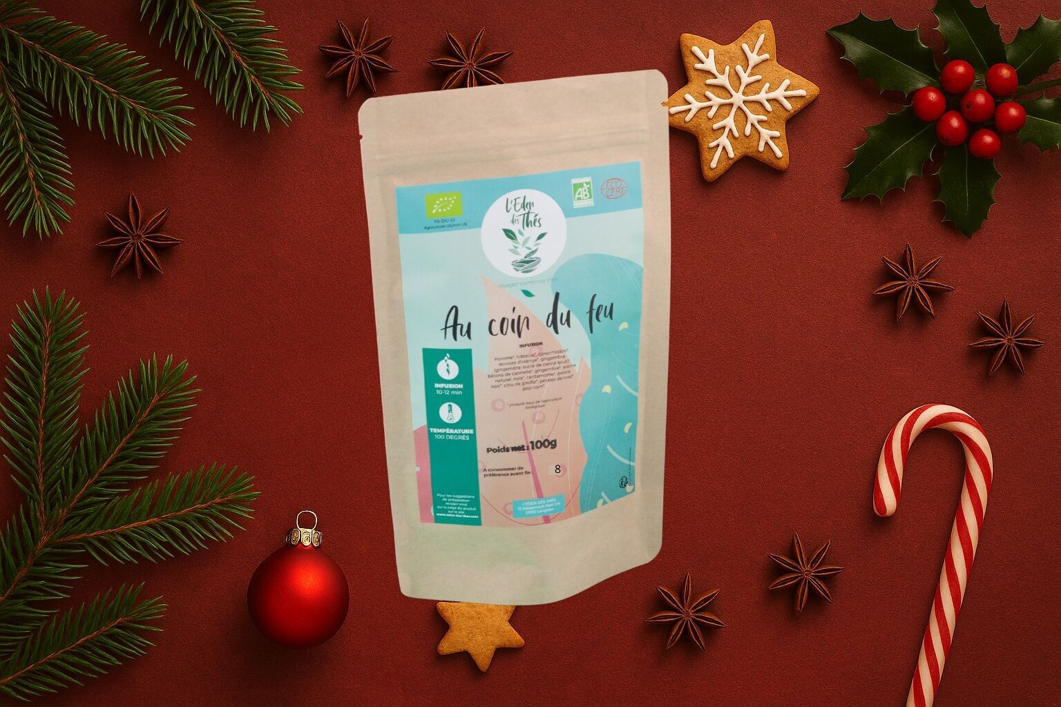 Infuso Fireside - Mela e Cannella - Busta sfusa da 80 g