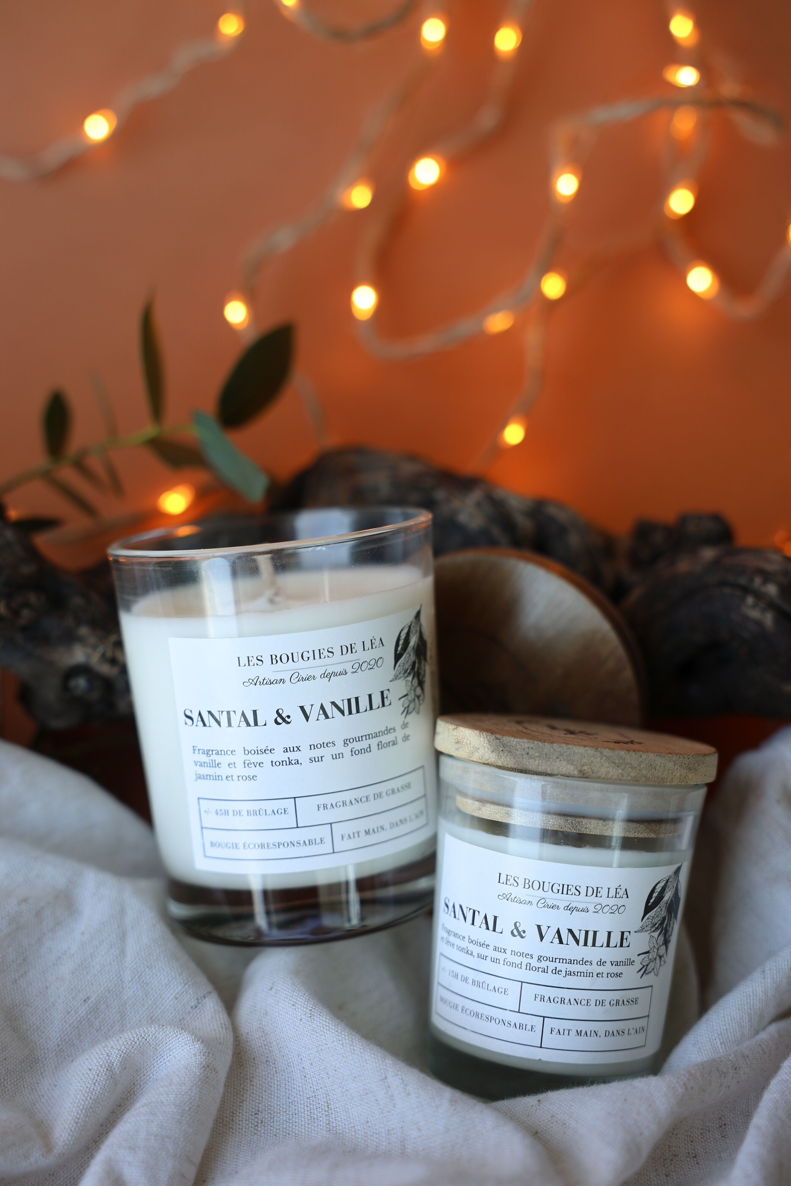 Sandalwood & Vanilla Candle - Small
