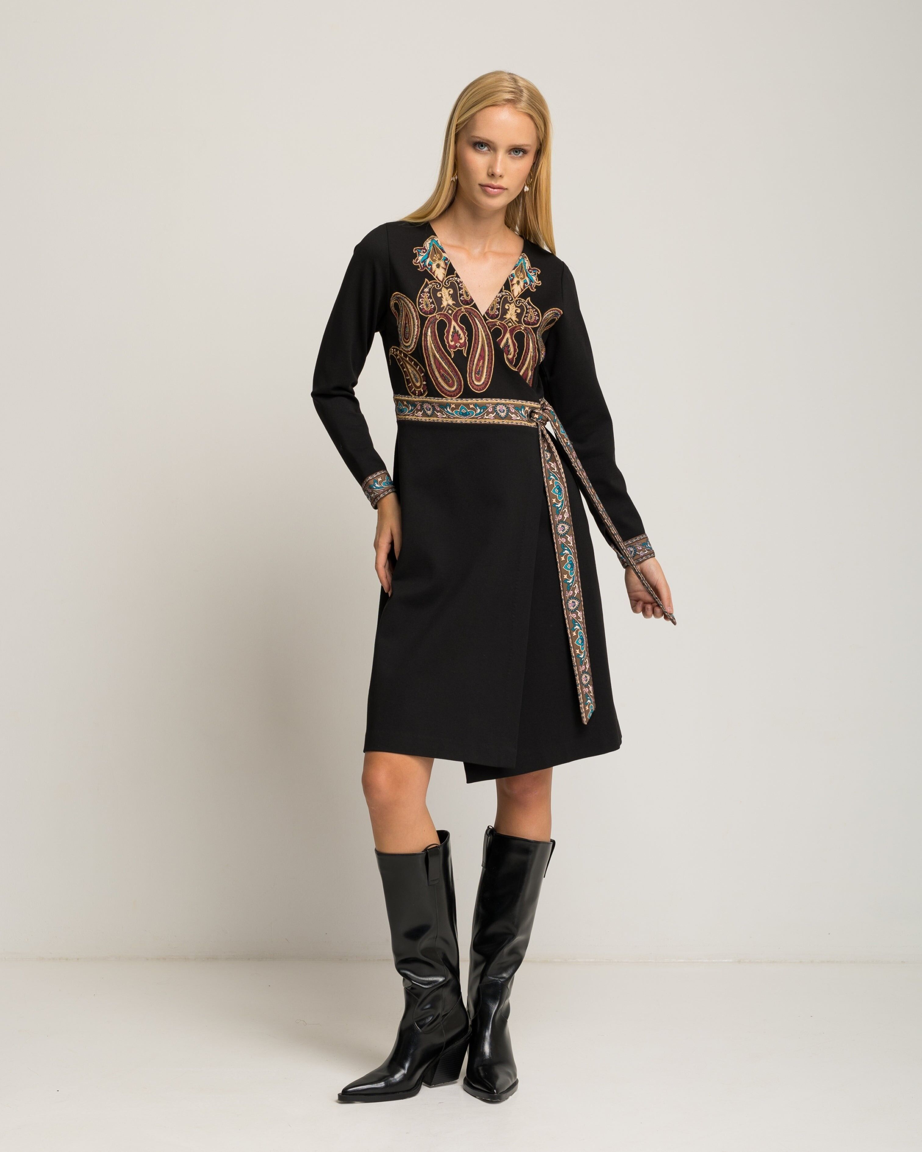 Vestido midi bordado Coppola