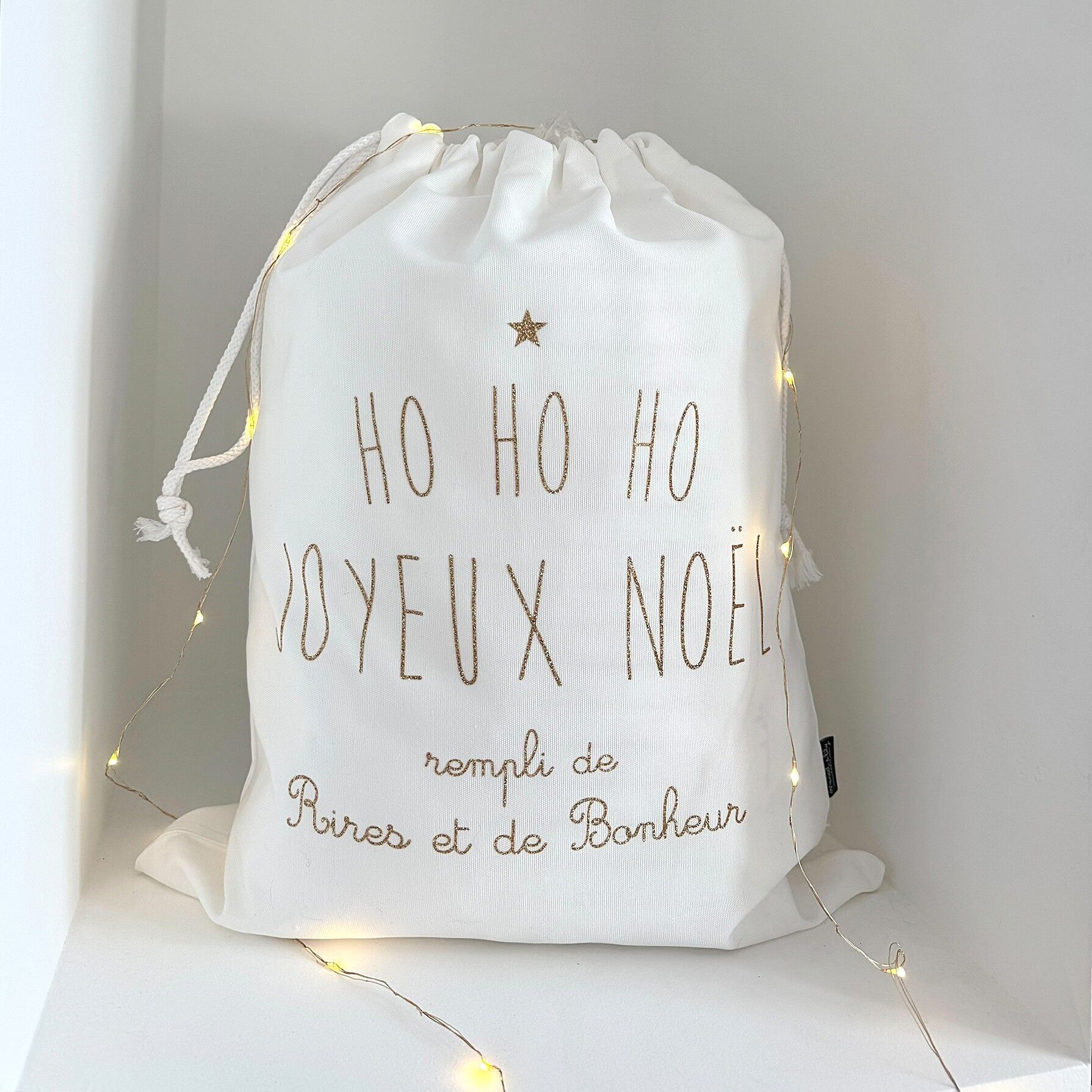 Hotte de Noël  "Joyeux Noël"