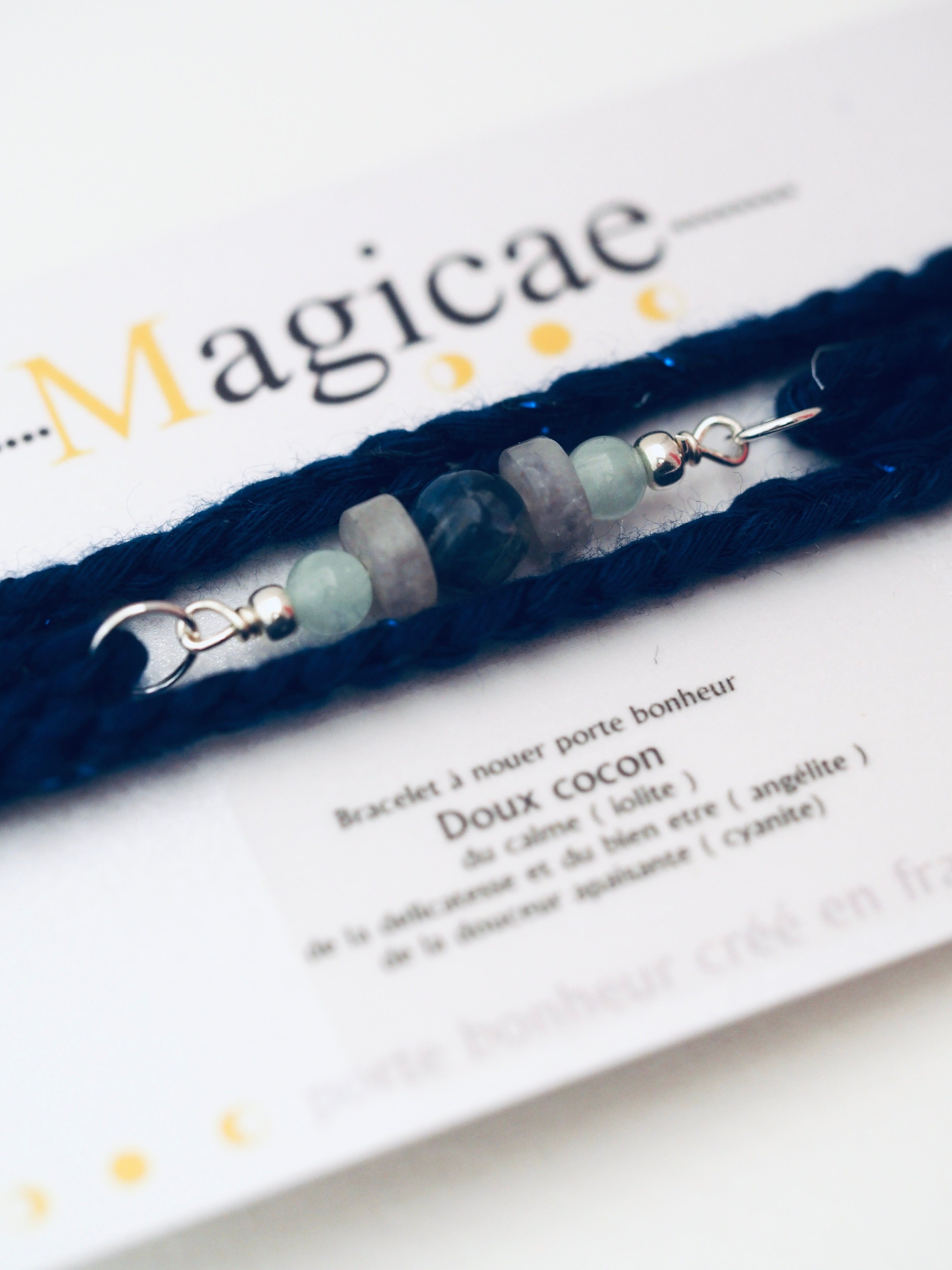 Braccialetto portafortuna da annodare 4 giri DOUX COCON