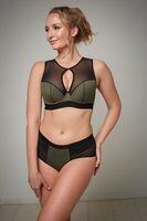 Soutien-gorge de sport vert MILENKA - avec armatures (convient à une taille plus petite)