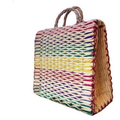 Natural Straw Reed Basket Bag 9