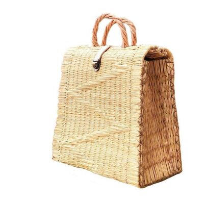 Natural Straw Reed Basket Bag 8