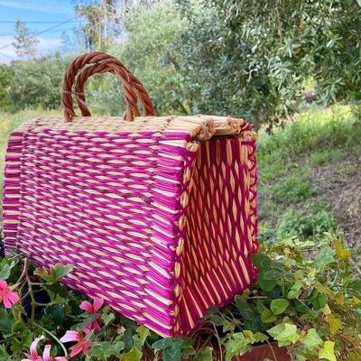 Natural Straw Reed Basket Bag 18__49x24x28