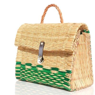 Natural Straw Reed Basket Bag 12