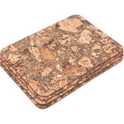 Rectangular Cork Table Mats Iceberg Pattern__40x30