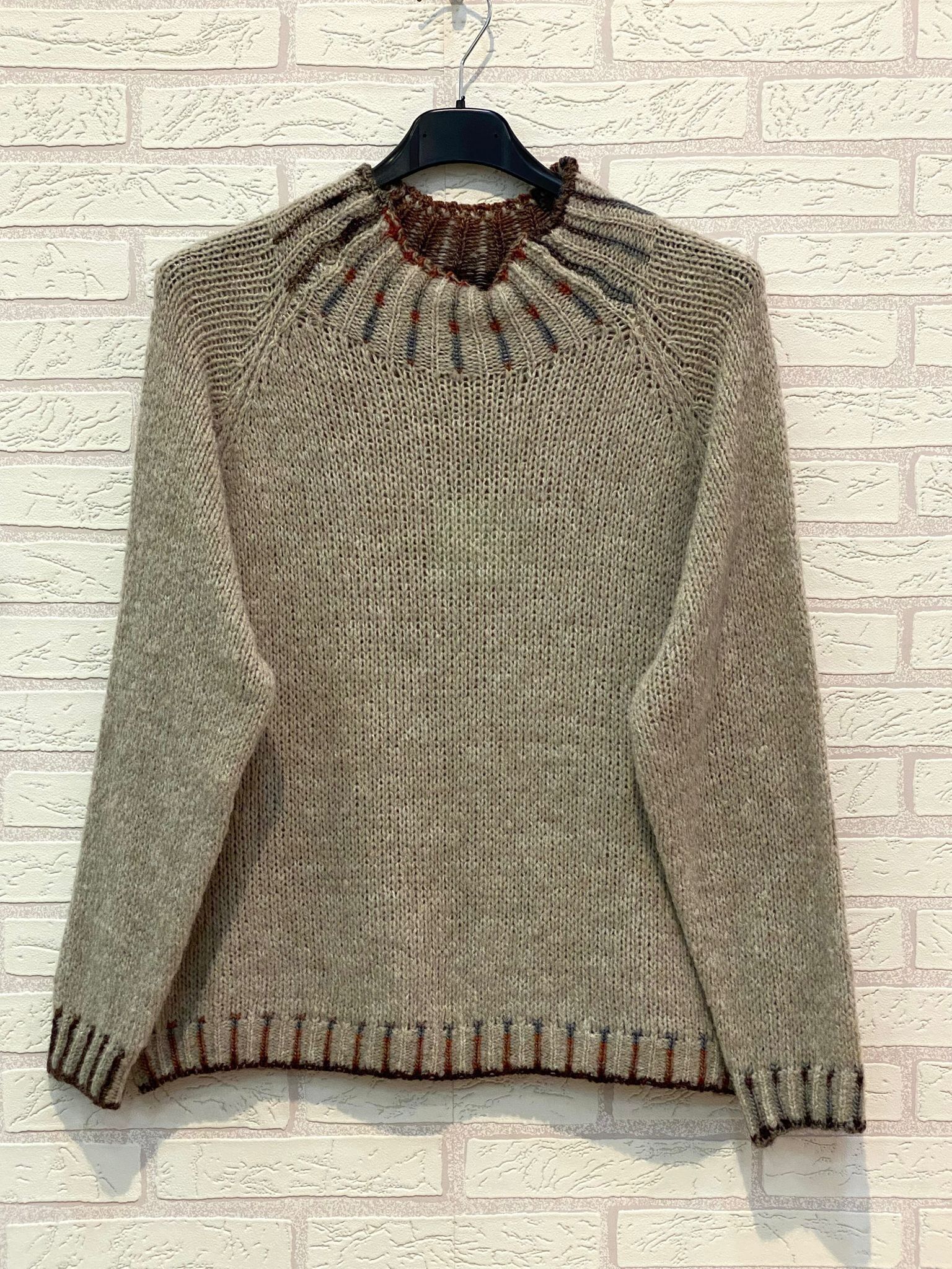 REF.25437 JERSEY DE LANA CUELLO ALTO