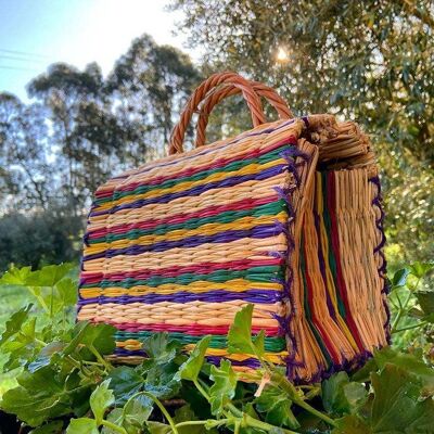 Natural Straw Reed Basket Bag 21__49x24x28