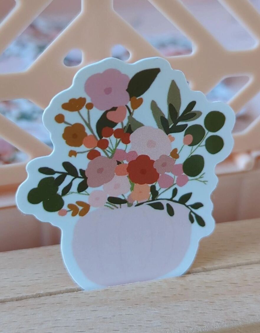 Aufkleber für Blumensträuße