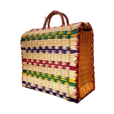 Natural Straw Reed Basket Bag 11
