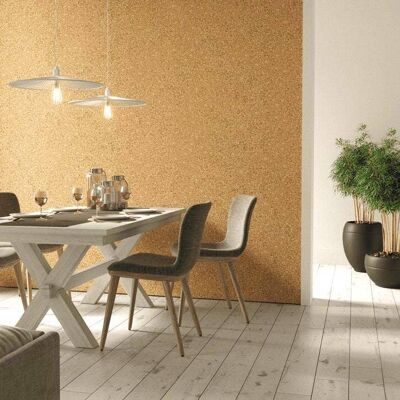 Natural Self Adhesive Cork Decorative Wall Tiles - Plain