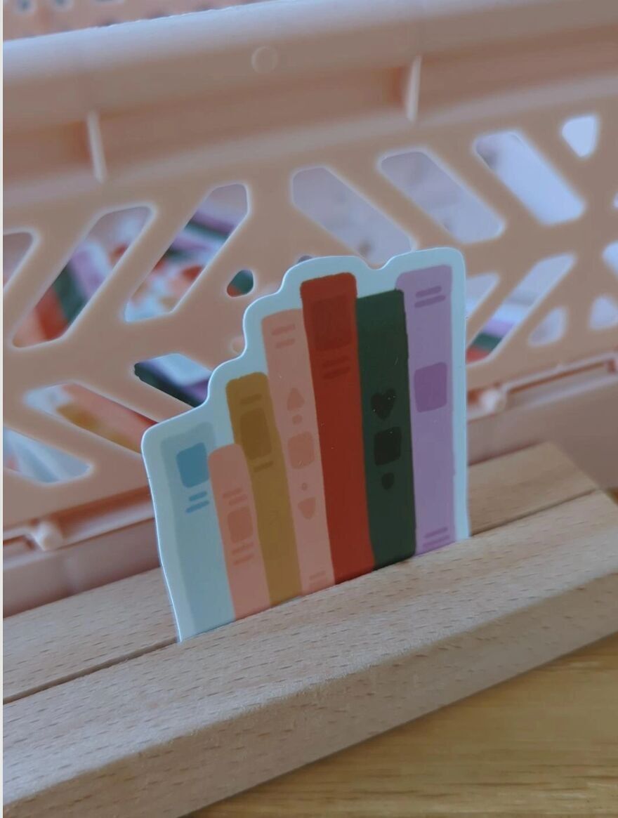 Aufkleber Die Bücher