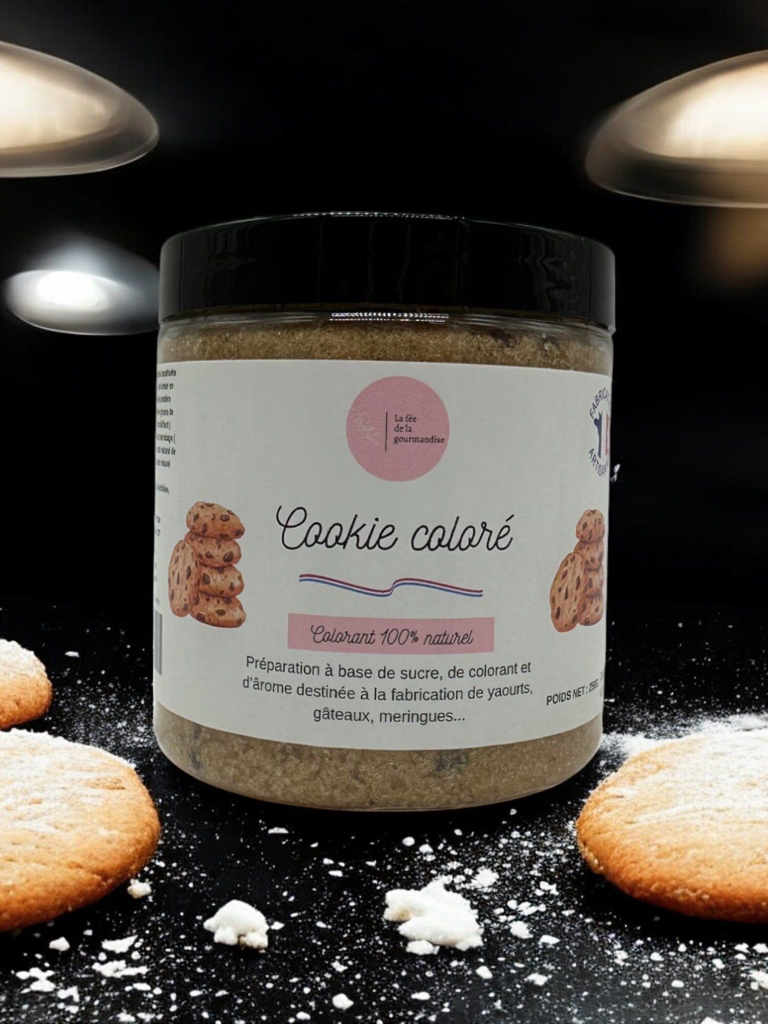 Colorful cookie sugar (cookie sugar and M&M'S)