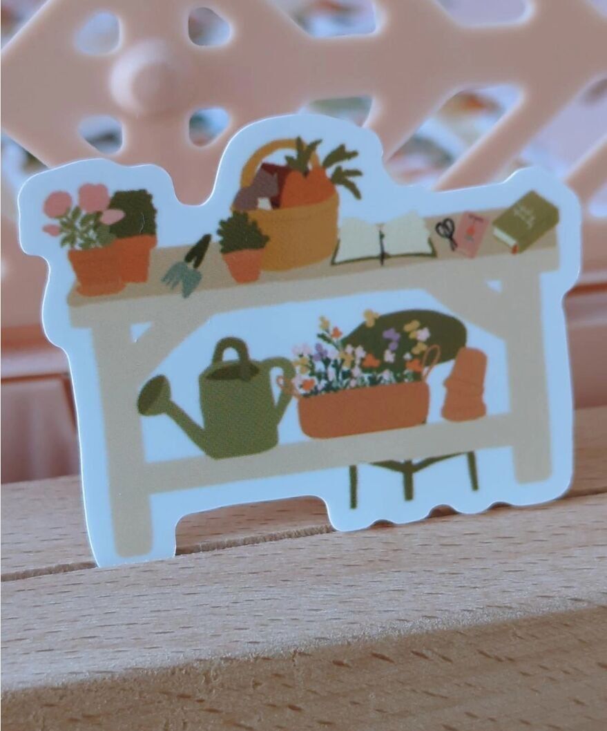 Die Werkbank-Aufkleber