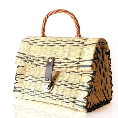 Natural Straw Reed Basket Bag 13__29x16x18