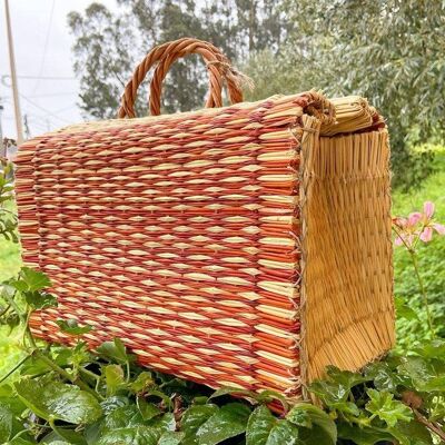 Natural Straw Reed Basket Bag 19