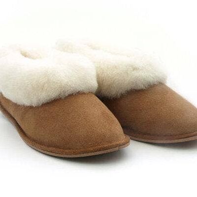 Pantuflas de piel de oveja para niños grandes__EU 37