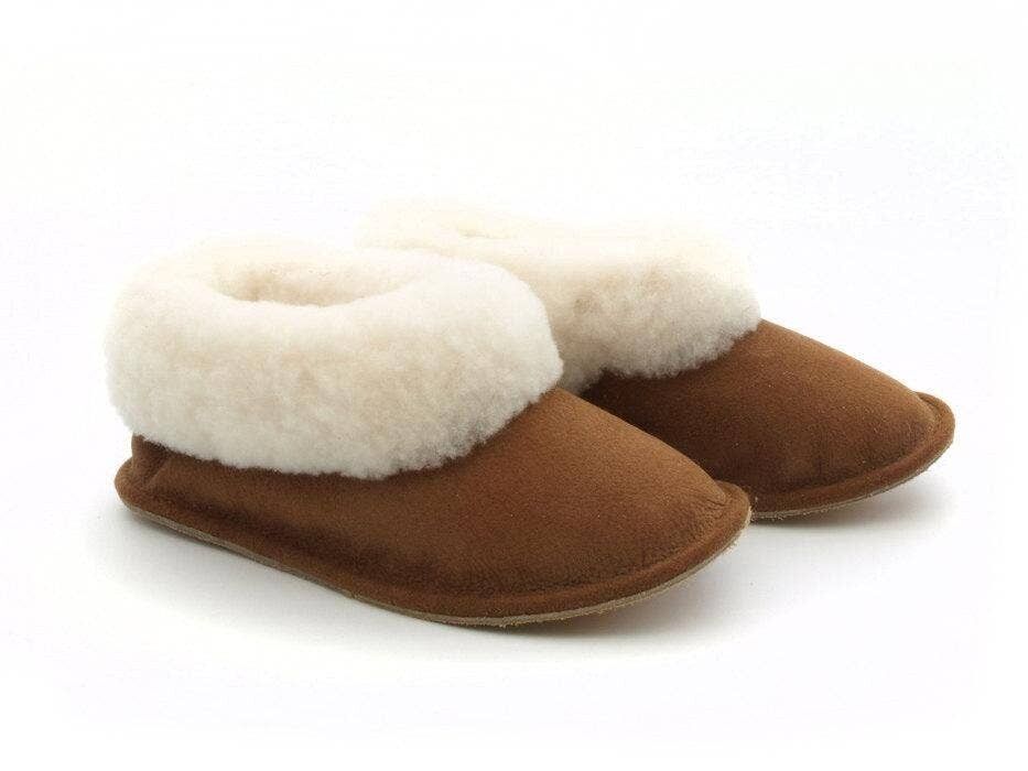 Pantuflas de piel de oveja merino para niños pequeños__EU 29