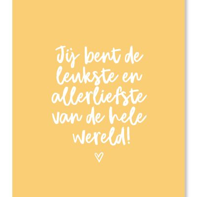 Kaart De leukste en allerliefste