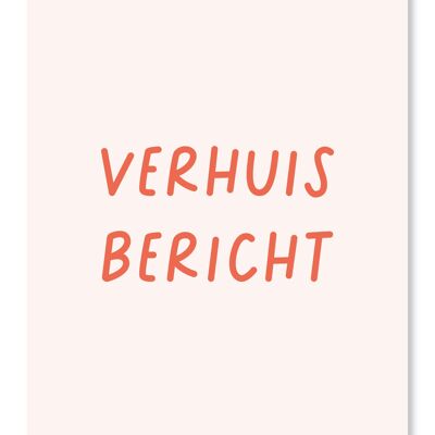 Kaart Verhuisbericht