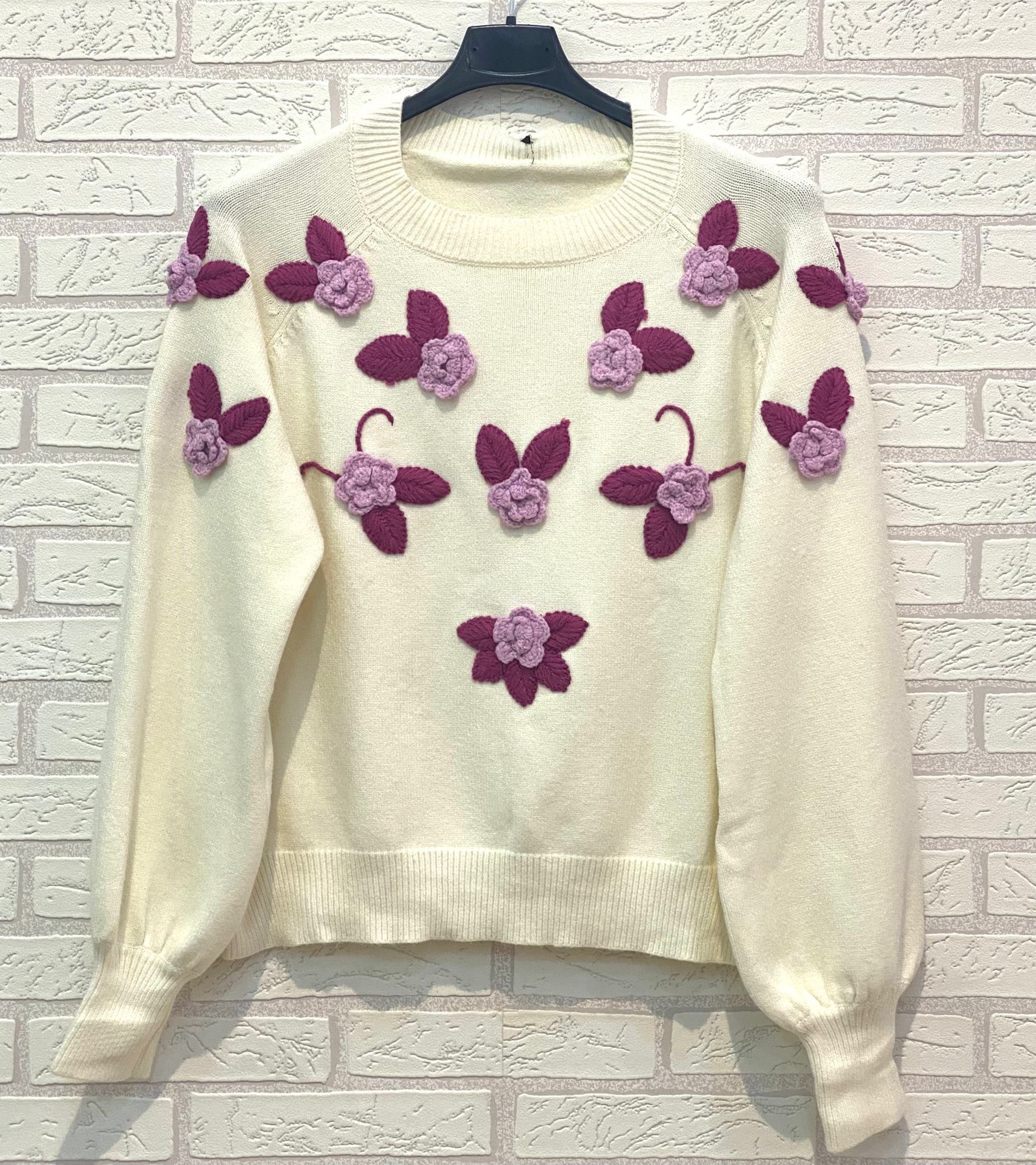 REF.9678 JERSEY DE PUNTO CON FLOR