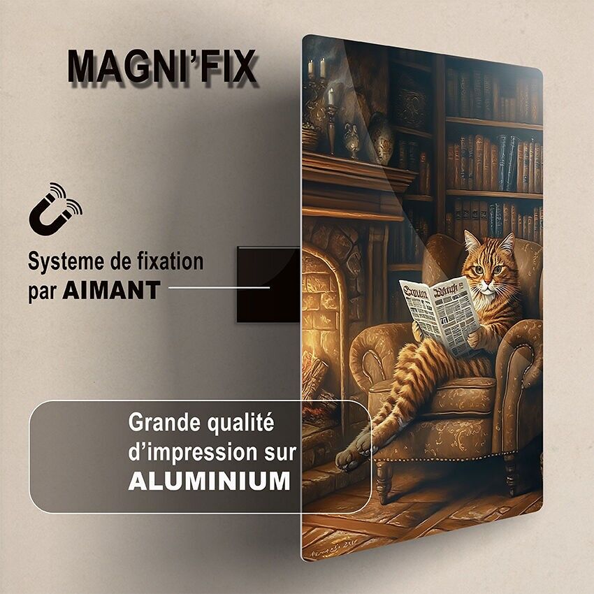 LAVAGNA MAGNETICA: IL GATTO-UOMO CHE LEGGE