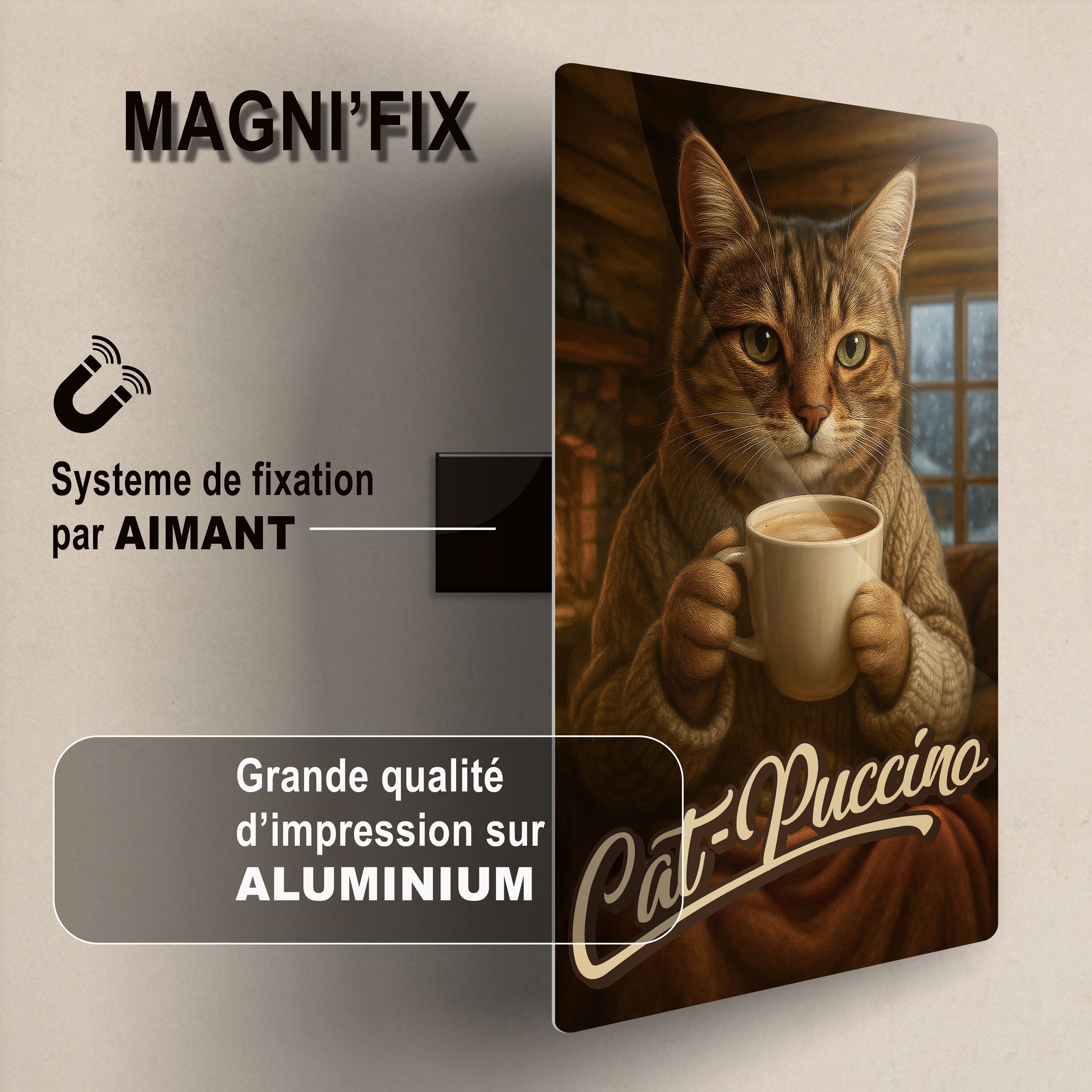 LAVAGNA MAGNETICA: GATTO-PUCCINO