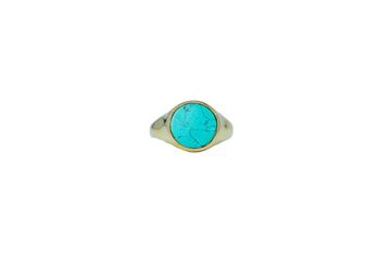 Bague Léon - Doré or 18 carats - Turquoise