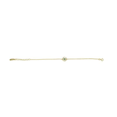 Bracelet Tampico - Doré or 18 carats - Turquoise