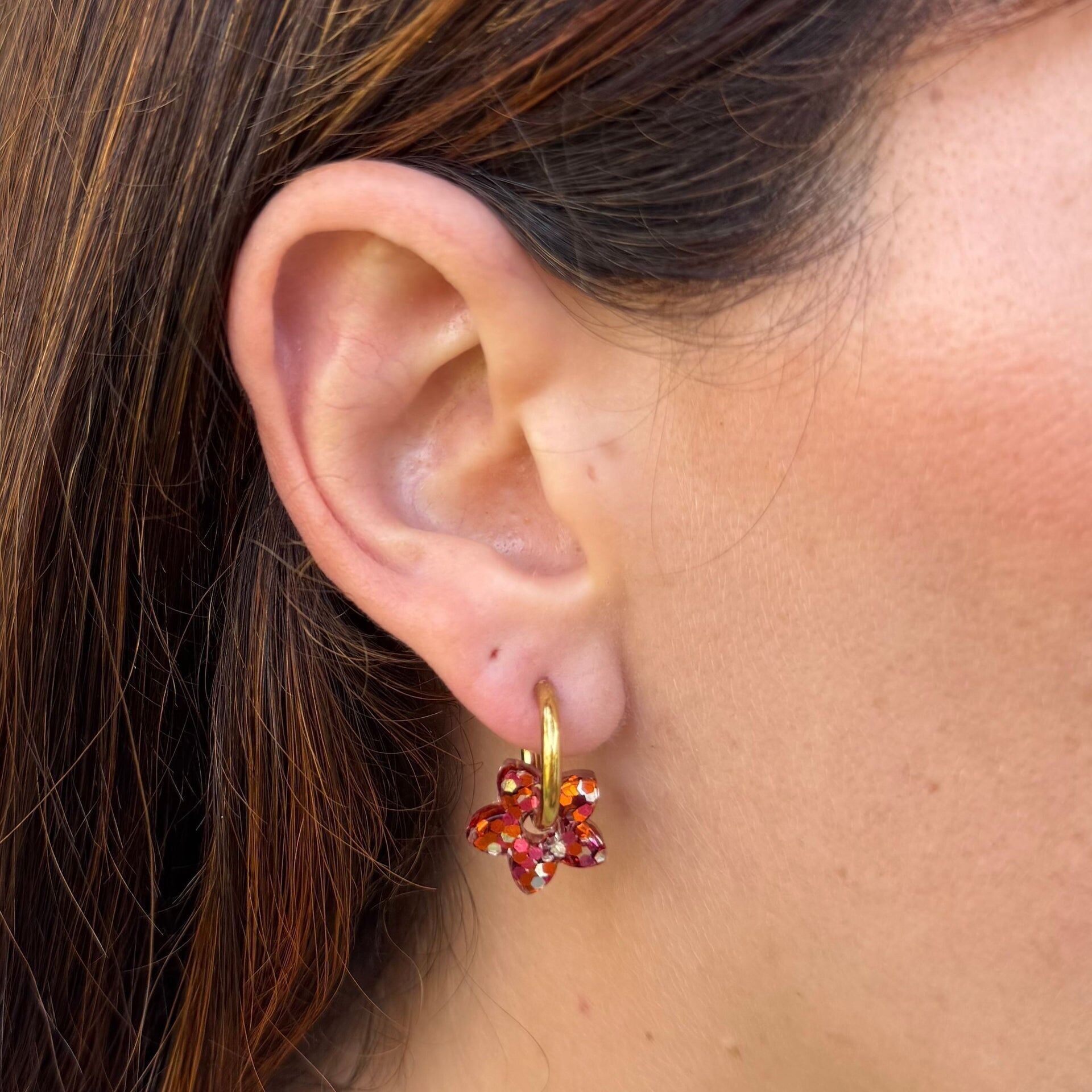 Mini Tiare Mix Kupfer Creolen