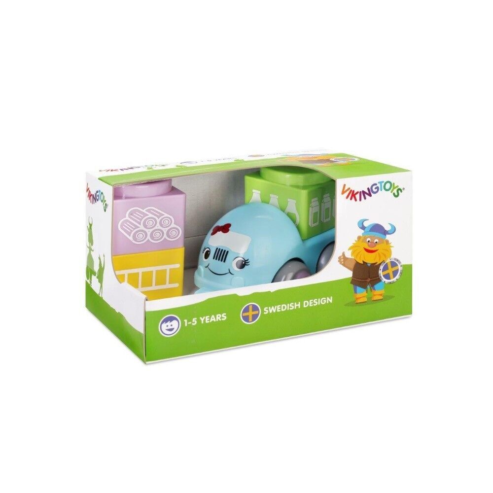 Viking Toys auto Meg, La coppia di trasporto, 10cm, 81160-Meg
