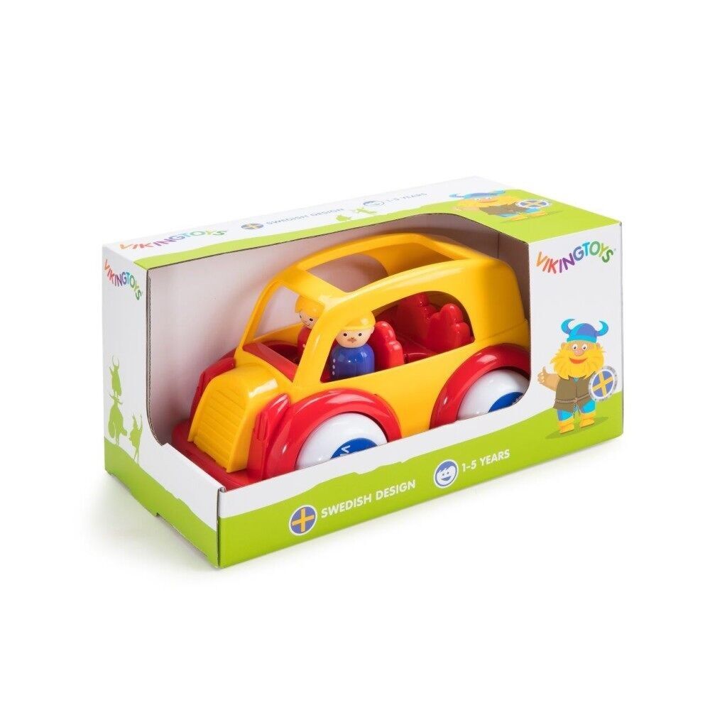Viking Toys auto Taxi con 2 personaggi, 25 cm, 81260-giallo