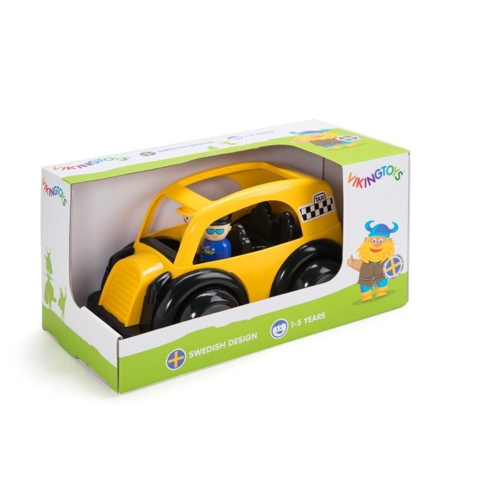 Viking Toys auto Jumbo NY cabina e 2 personaggi, 25 cm, 81265