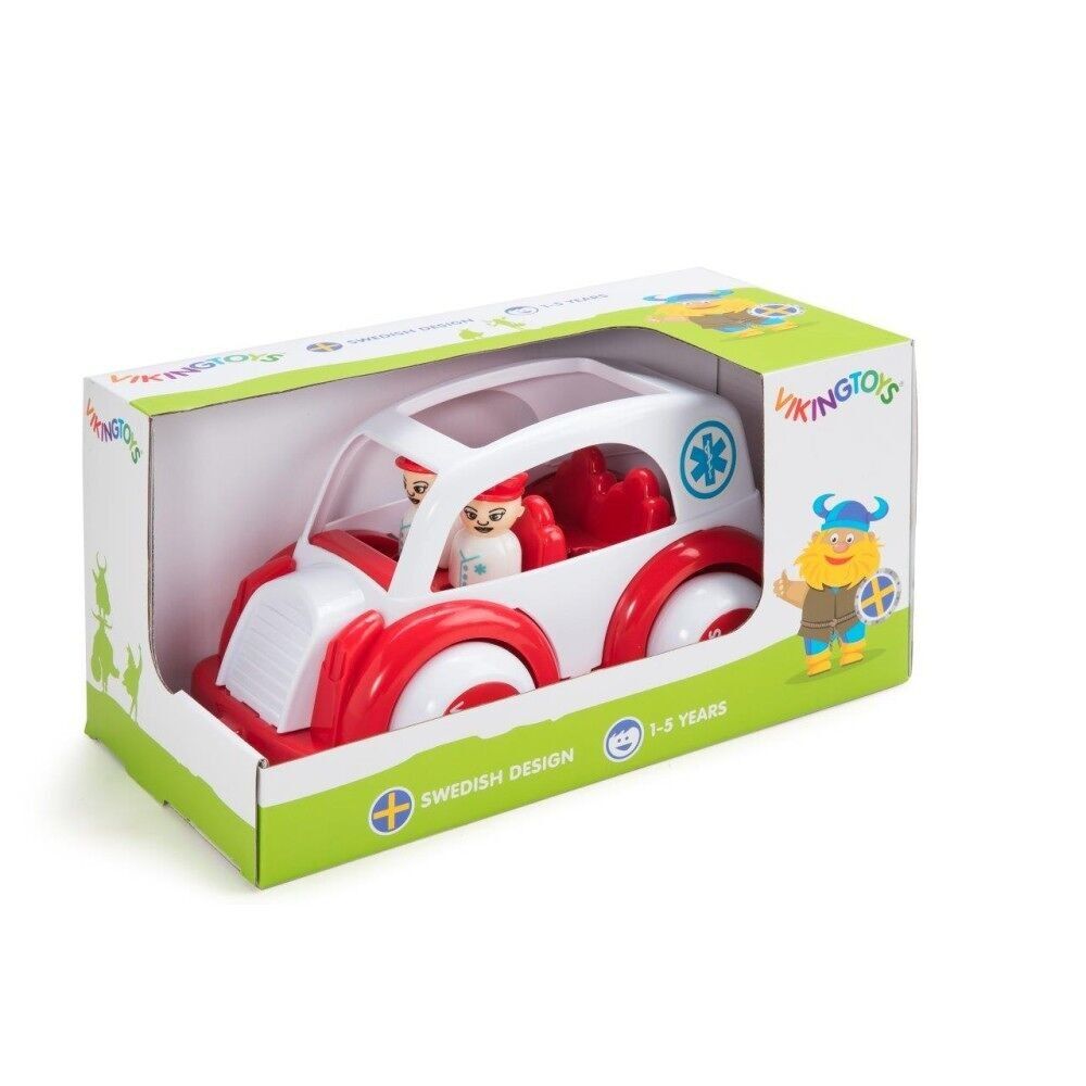 Viking Toys auto Jumbo veicolo medico e 2 figure, 25 cm, 81266