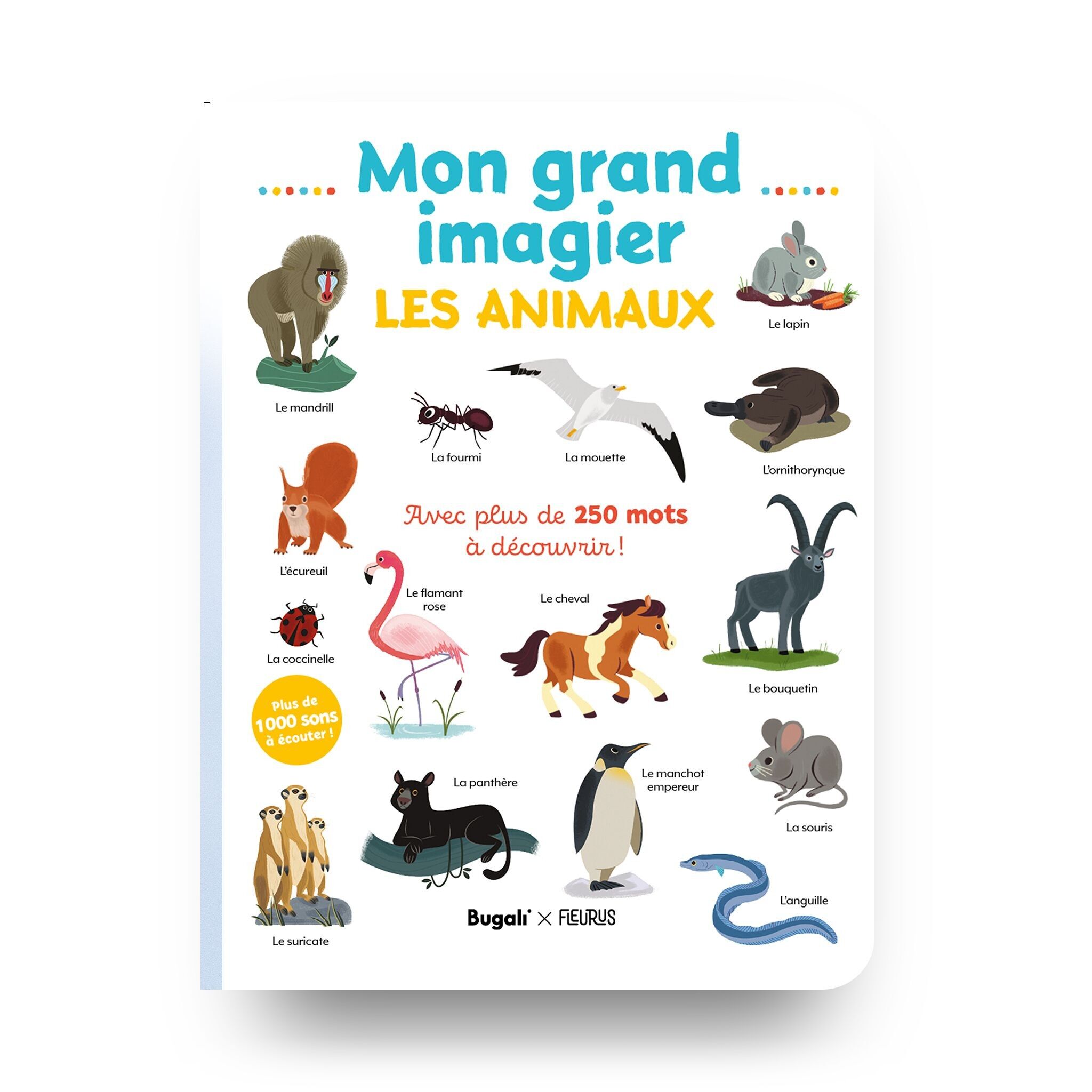 Livre interactif - Mon grand imagier • les animaux - Bugali X Fleurus (3+)