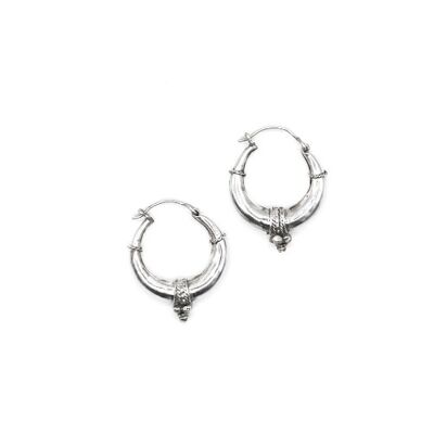 Uma Silver Hoops Earrings SMALL