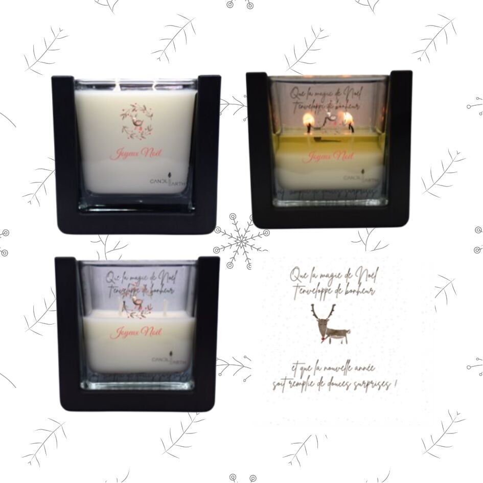 Bougie Noël surprise parfumée décoration - Joyeux Noël - 🦌 Rusé
