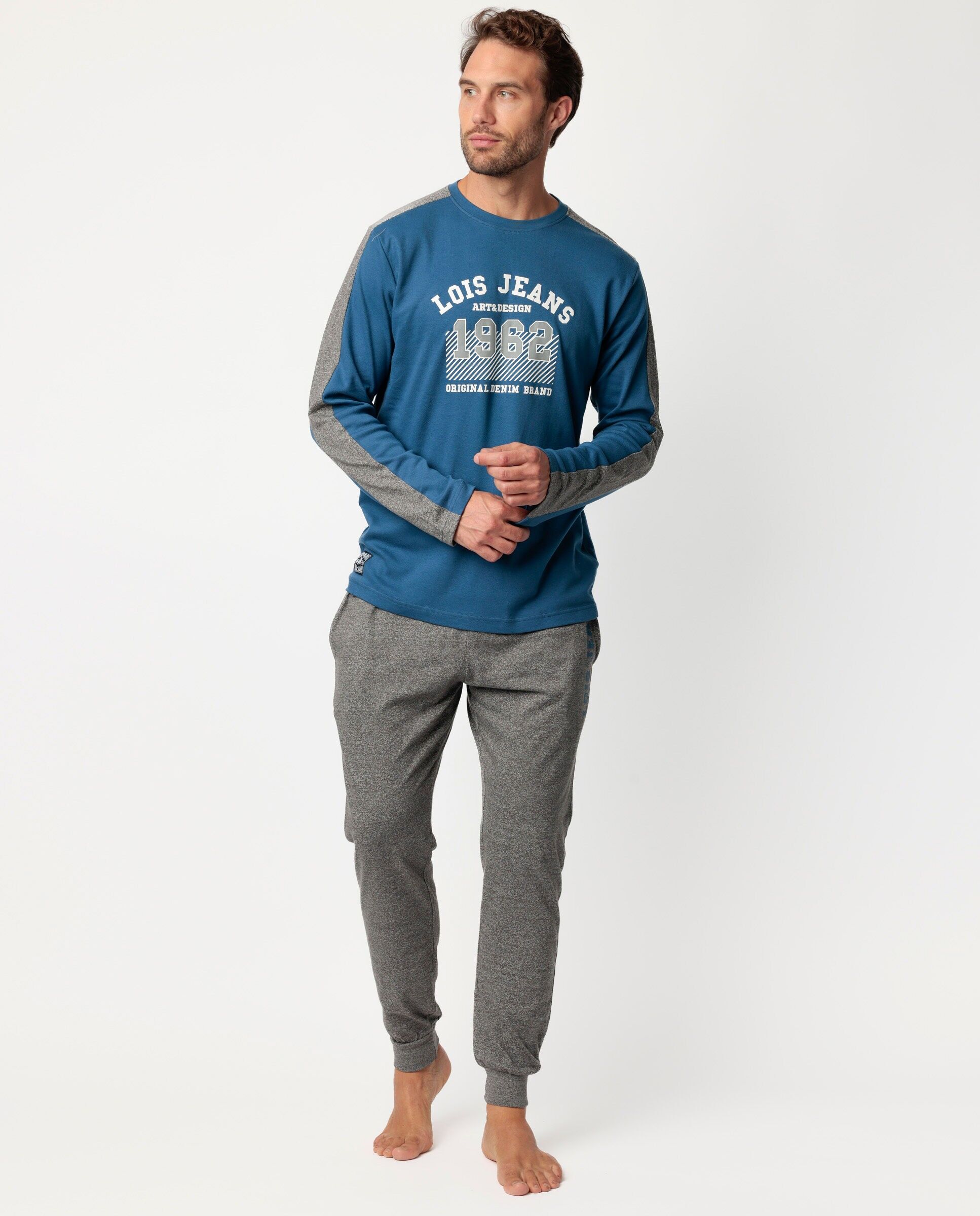 Pyjama plissé à manches longues pour homme LOIS