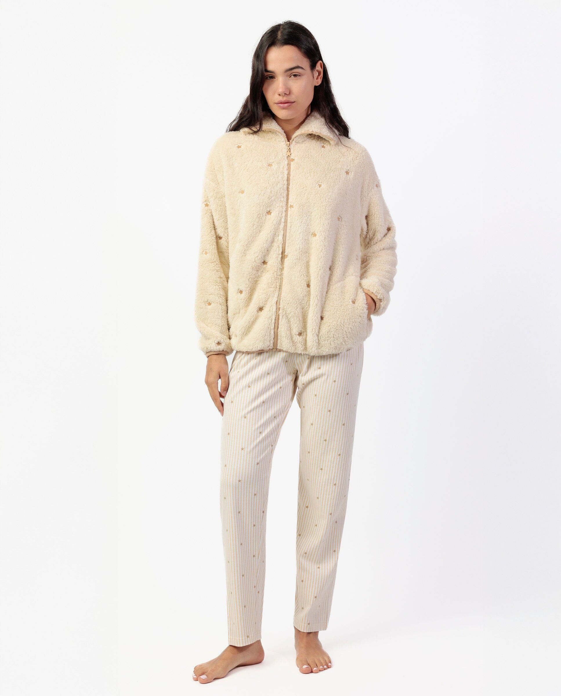 ADMAS CLASSIC Warmes Langarmshirt mit Streifen und Sternen...