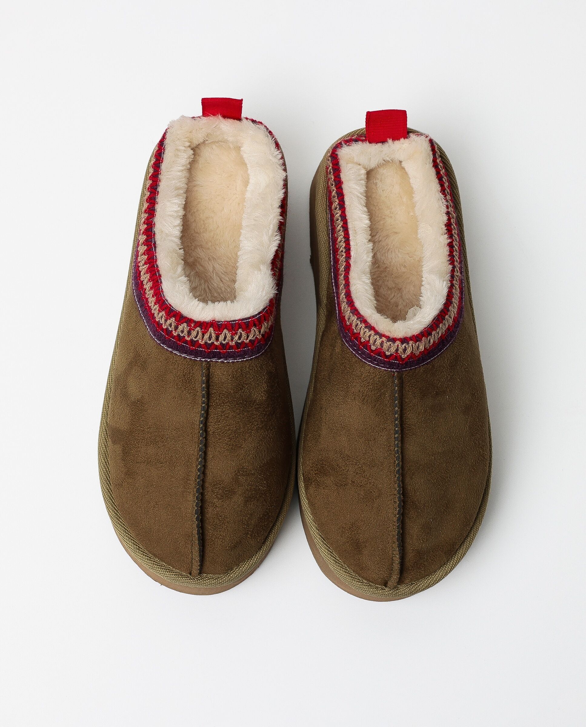 ADMAS Plateau-Slipper mit Rand für Damen...